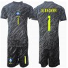 Brasilien Alisson Becker #1 Torwart Auswärtstrikot Copa America 2024 Kurzarm (+ kurze hosen)